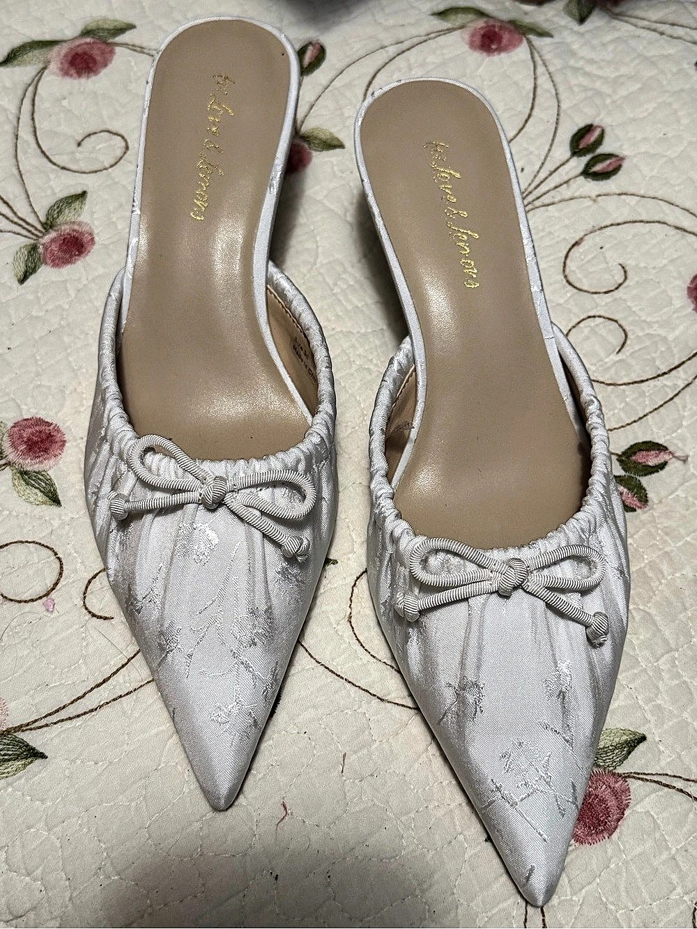 For Love & Lemons Colette Mule Heel White EU 36